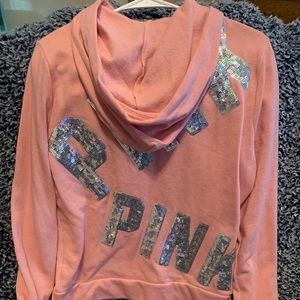 PINK Full Zip bling
